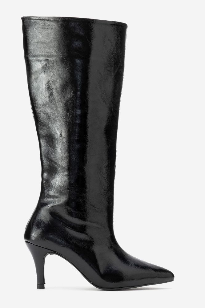 kadin-ince-topuklu-cizme-SIYAH KIRIŞIK-ERC800-0101805_0